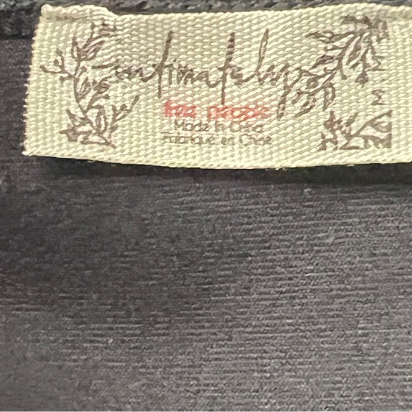 Intimately Free People Black Deep V Neck Sleeveless Bodysuit Stretch Layering M - Picture 4 of 5